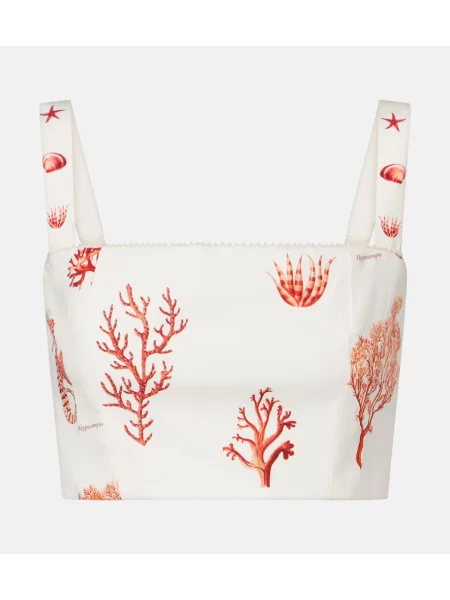 Top Agua By Agua Bendita cu imagine alb