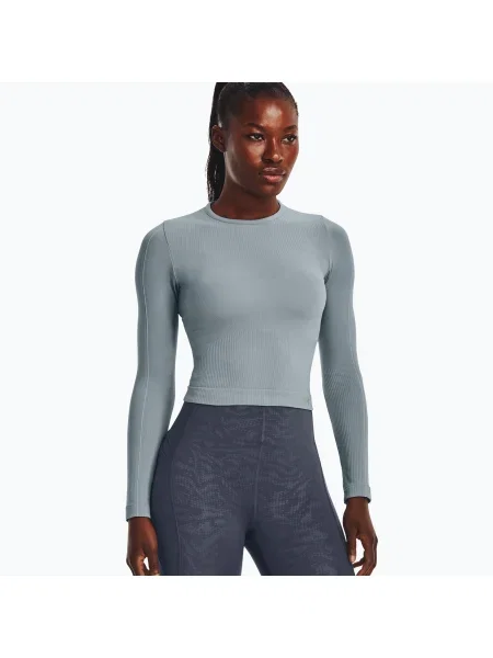 Under Armour Rush Seamless дамски тренировъчен анцуг с дълъг ръкав сив