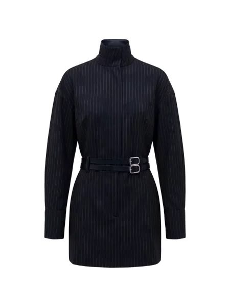Cu centură rochie mini Nicholas albastru