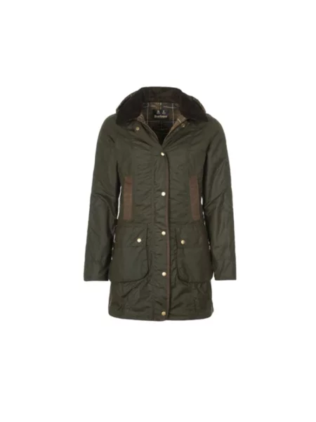 Kroj regular fit kurtka funkcyjna z czystej bawełny Barbour oliwkowa