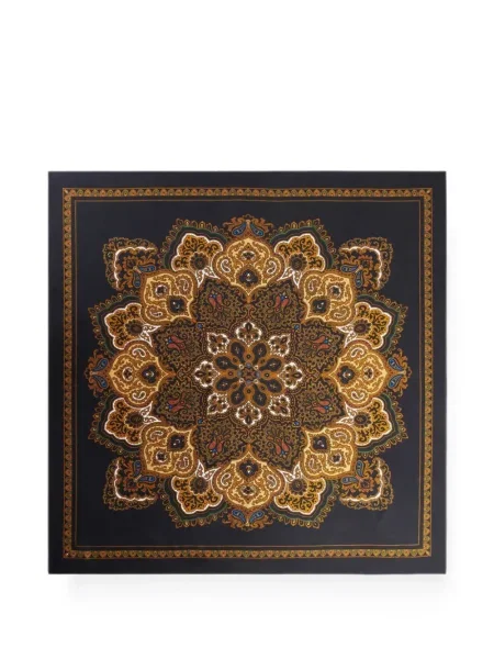 Fular Sandro cu imagine cu model paisley negru