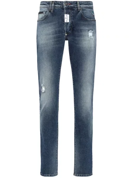Straight fit džíny Philipp Plein modré