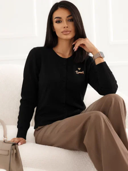 Kardigan Italy Moda crna