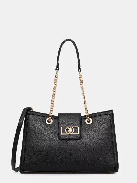 Чанта U.S. Polo Assn. JONES CHIC черно