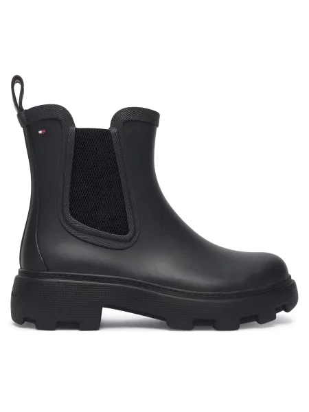 Gumáky Tommy Hilfiger Flag Cleated čierna