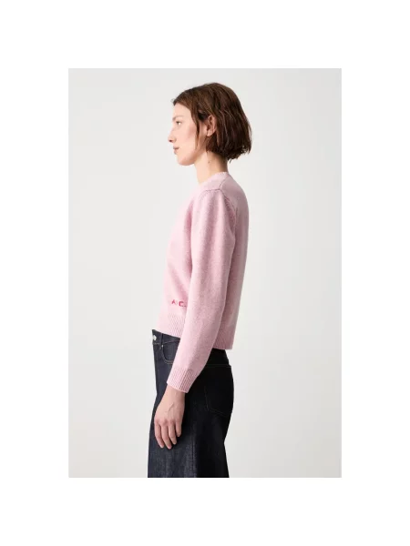 A.P.C. Anna sweter wełniany różowy