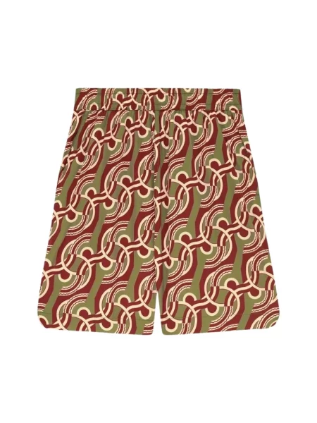 Drôle de Monsieur szorty kąpielowe Chain Link Monogram zielone