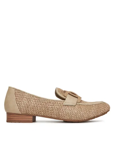 Лоферы Mustang бежевые