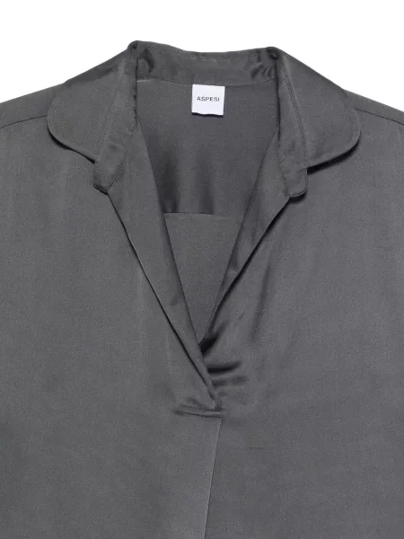 Bluză Aspesi din satin gri