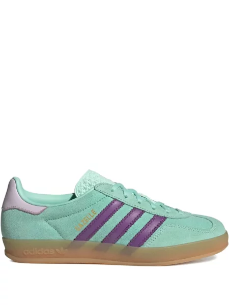 Δερμάτινα sneakers Adidas Samba με λεοπαρ μοτιβο από λουστρίνι λευκό
