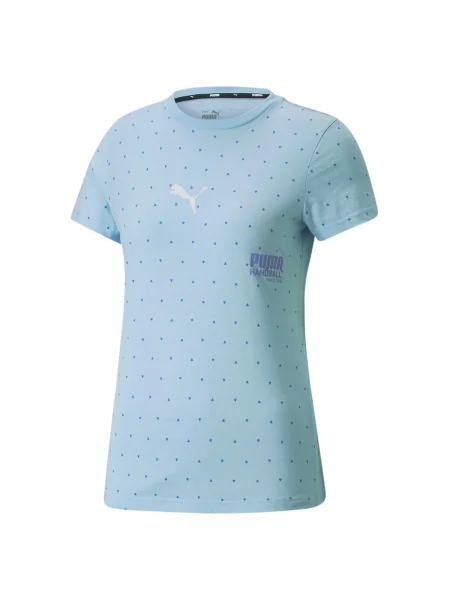 PUMA Tricou funcțional albastru / albastru deschis / lila alb