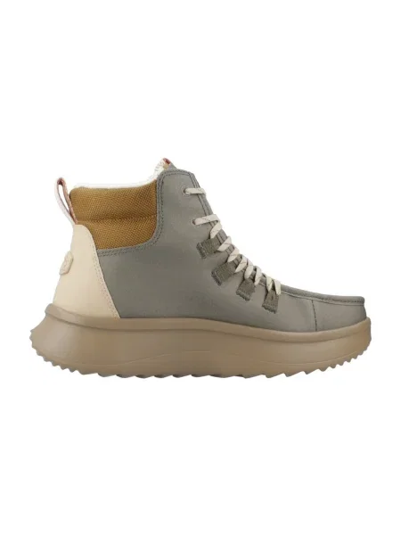 Pantofi Heydude din țesătură twill verde