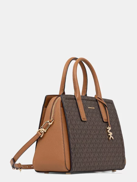 Torebka Michael Kors skórzana biznesowa brązowa