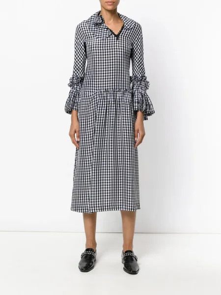 Oblekové šaty Comme Des Garçons Pre-owned s volány černé