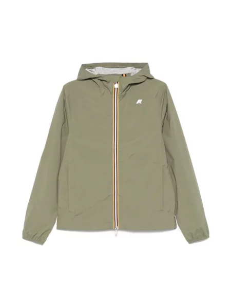 Kurtka K-way z dżerseju zielona