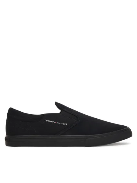 Tenisky Tommy Hilfiger Vulc Core Slip On čierna