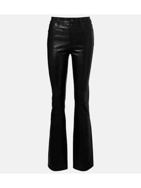Pantaloni Frame din piele negru