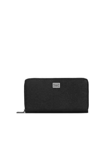 Portfel Dolce And Gabbana skórzany czarny