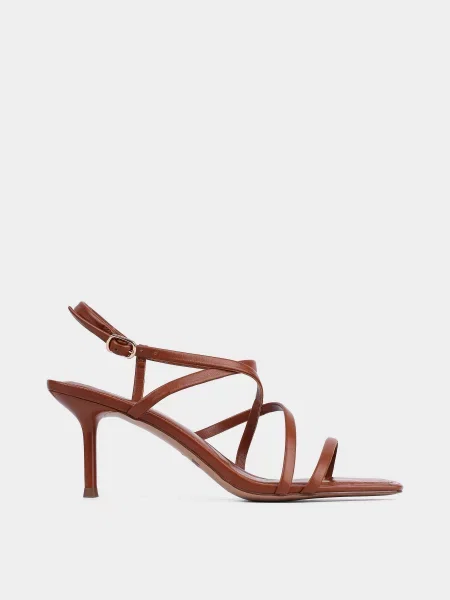 Шкіряні Босоніжки MIRATON коричневий