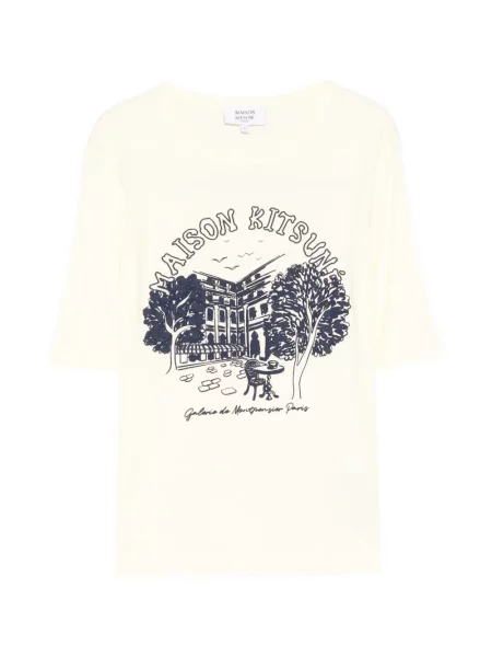 Tricou Maison Kitsune galben