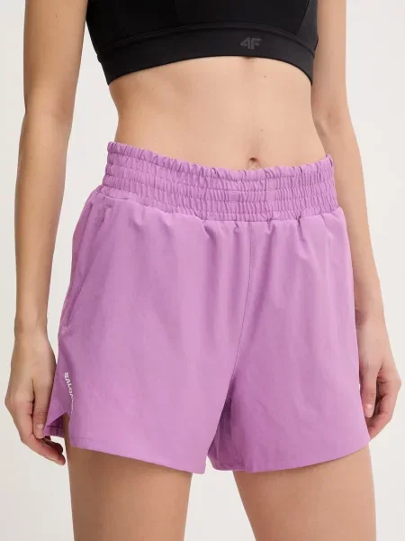 Salomon pantaloni scurți de antrenament violet