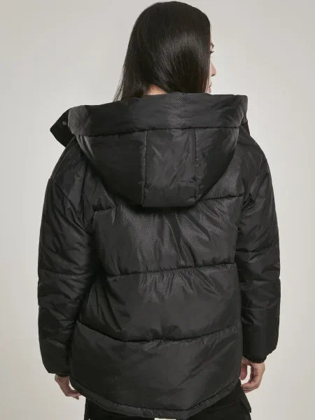 Geacă Urban Classics cu glugă negru