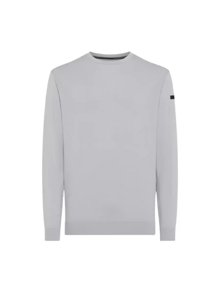 Dzianinowy sweter Rrd szary