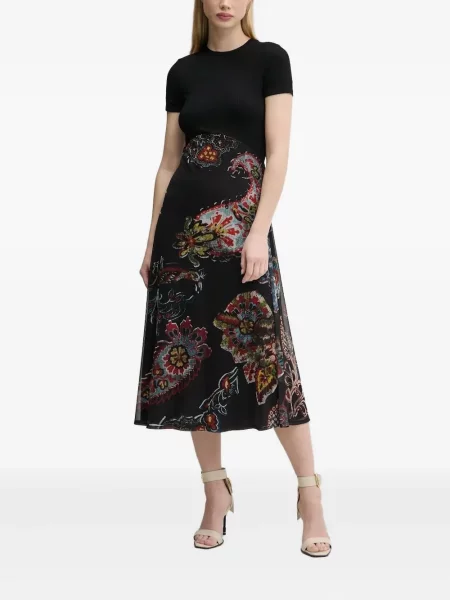 Rochie Desigual cu imagine cu model paisley de costum negru