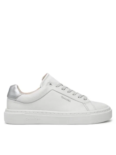 Calvin Klein Sneakers Cupsole Lace Up W/Ml alb