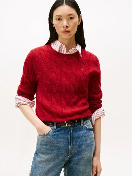 Tommy Hilfiger Pulover roșu