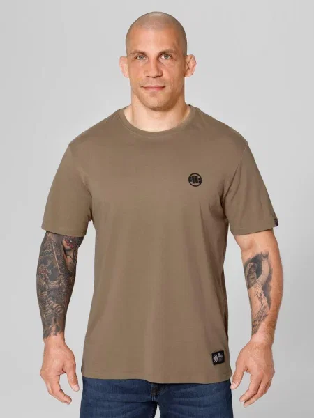 Koszulka Pitbull Small Logo brązowa
