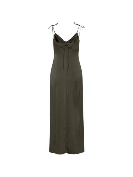 Rochie maxi Rotate Birger Christensen cu decolteu în V verde