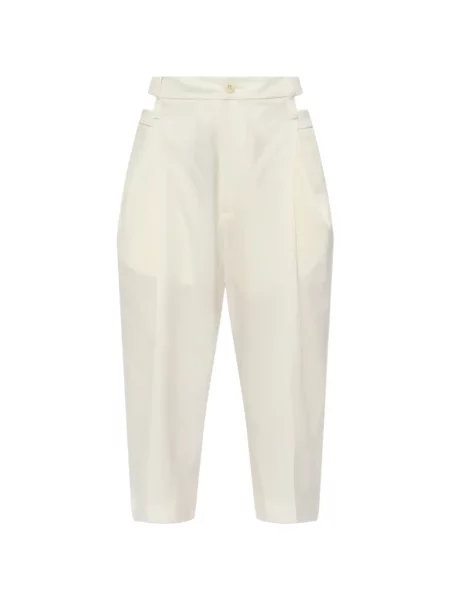 Pantaloni Issey Miyake alb
