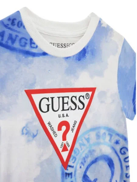 Guess T-shirt Regular Fit plava