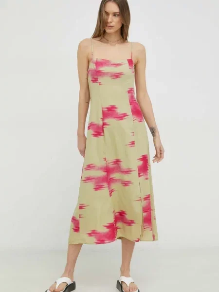 Рокля Samsoe Samsoe зелено