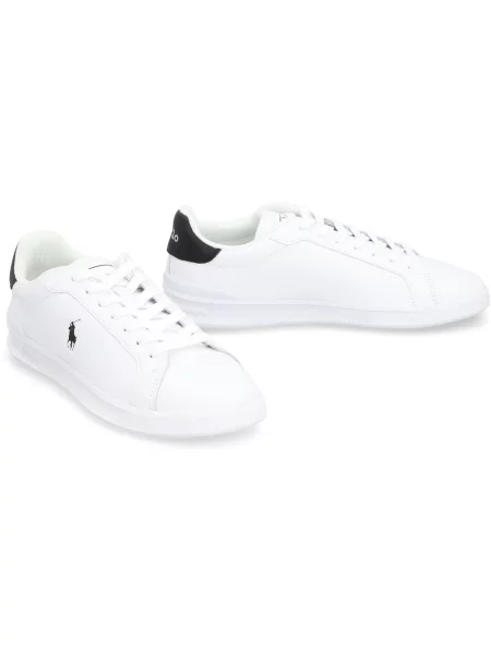 Sneakersy Ralph Lauren Court skórzane białe