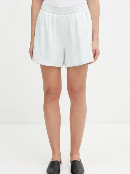 Anine Bing KAM SHORT SPRING MINT pantaloni scurți cu lyocell femei mentă