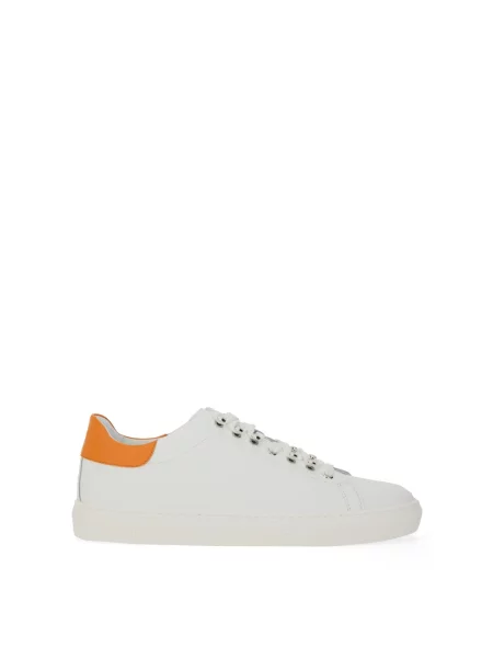 Sneakersy Moschino skórzane białe