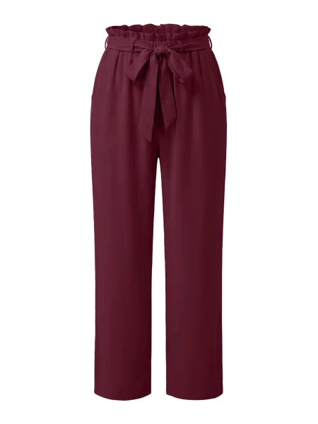 Imily Bela Pantaloni burgundy roșu