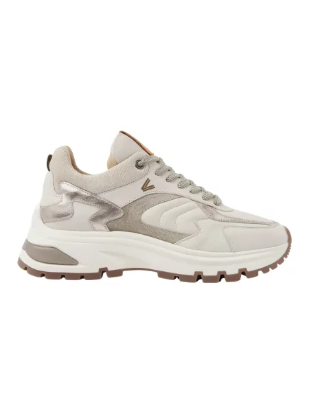Sneakersy Via Vai skórzane beżowe