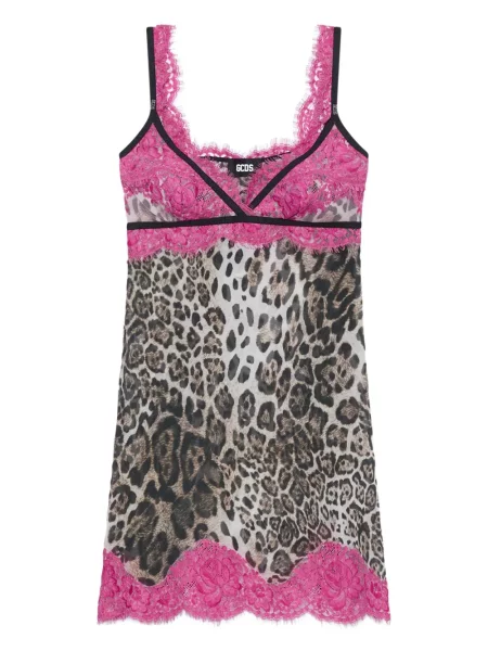 Rochie Gcds cu imagine din dantelă maro