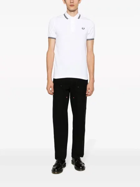 Siuvinėta polo marškinėliai Fred Perry balta