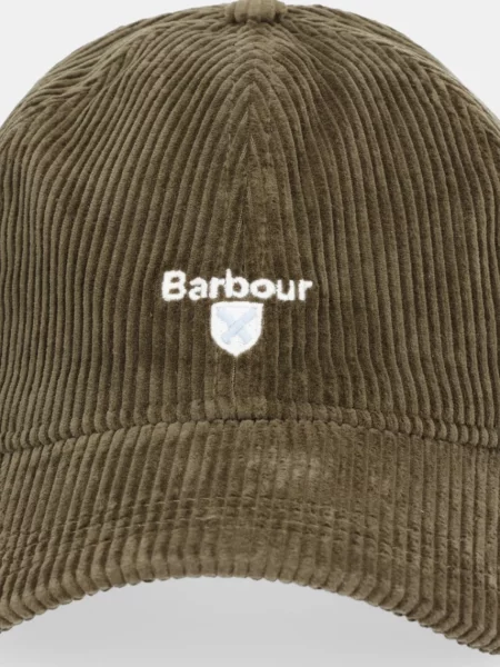 Вельветова кепка Barbour Preston Cord зелений