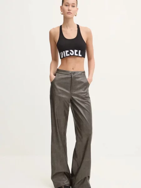 Športová podprsenka Diesel UFSB-COTTON-RACE-BRALETTE čierna