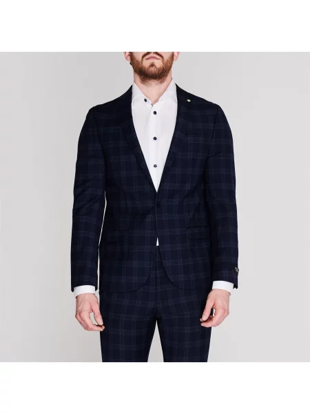 Sacou Twisted Tailor în carouri negru