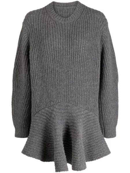 Rochie Jnby cu decolteu rotund gri