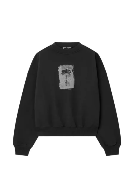 Hanorac crewneck Palm Angels negru