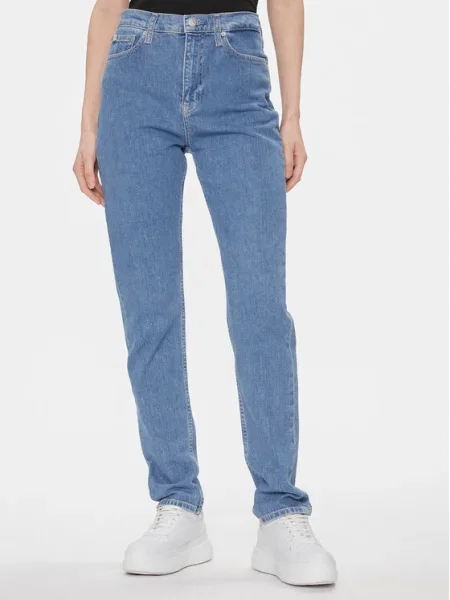 Calvin Klein Jeans Blugi Authentic Slim Straight Straight Leg albastru