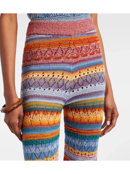 Pantaloni Etro cu dungi evazate