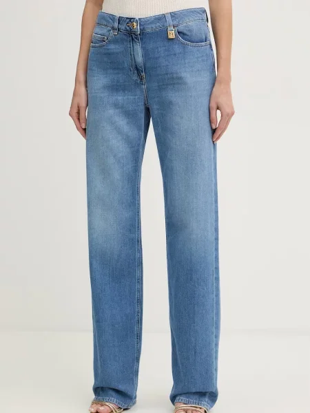 Elisabetta Franchi blugi straight pentru femei albastru
